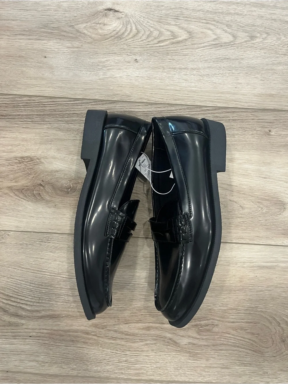 Old Navy Black Slip-On Penny Loafers for Men